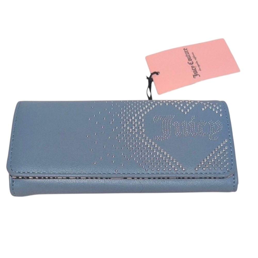 Juicy Couture Lovely Day Flap Clutch Slate Blue